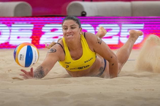 RECORD DATE NOT STATED Beach volleyball, Beachvolleyball World Championships Adelaide, Australia 15.11.2025 ADELAIDE, AUSTRALIA - NOVEMBER 15: Rebecca Cavalcante Barbosa Silva (Player 2, BRA) during the Beach Volleyball World Championships at Adelaide on November 15, 2025 in Adelaide, Australia. Copyright: xBEAUTIFULxSPORTS PeterxWeberx