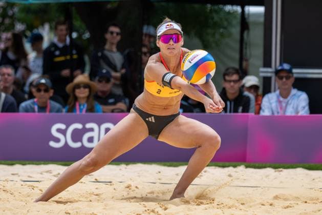 RECORD DATE NOT STATED Beach volleyball, Beachvolleyball World Championships Adelaide, Australia 15.11.2025 ADELAIDE, AUSTRALIA - NOVEMBER 15: Cinja Tillmann (Player 2, GER) during the Beach Volleyball World Championships at Adelaide on November 15, 2025 in Adelaide, Australia. Copyright: xBEAUTIFULxSPORTS PeterxWeberx