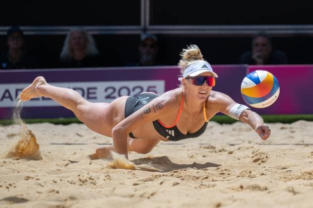 RECORD DATE NOT STATED Beach volleyball, Beachvolleyball World Championships Adelaide, Australia 15.11.2025 ADELAIDE, AUSTRALIA - NOVEMBER 15: Linda Bock (Player 1, GER) during the Beach Volleyball World Championships at Adelaide on November 15, 2025 in Adelaide, Australia. Copyright: xBEAUTIFULxSPORTS PeterxWeberx