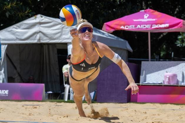 RECORD DATE NOT STATED Beach volleyball, Beachvolleyball World Championships Adelaide, Australia 15.11.2025 ADELAIDE, AUSTRALIA - NOVEMBER 15: Linda Bock (Player 1, GER) during the Beach Volleyball World Championships at Adelaide on November 15, 2025 in Adelaide, Australia. Copyright: xBEAUTIFULxSPORTS PeterxWeberx