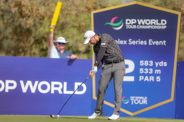 DUBAI, UNITED ARAB EMIRATES - 15.11.2025: Nicolai VON DELLINGSHAUSEN (GER) DP World Tour Championship Dubai at Jumeirah Golf Estates on November 15, 2025 in Dubai, United Arab Emirates.