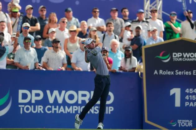 DUBAI, UNITED ARAB EMIRATES - 15.11.2025: Tom MCKIBBIN (NIR) DP World Tour Championship Dubai at Jumeirah Golf Estates on November 15, 2025 in Dubai, United Arab Emirates.