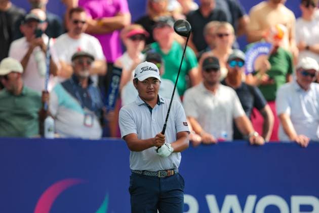 DUBAI, UNITED ARAB EMIRATES - 15.11.2025: Kazuma KOBORI (NZL) DP World Tour Championship Dubai at Jumeirah Golf Estates on November 15, 2025 in Dubai, United Arab Emirates.