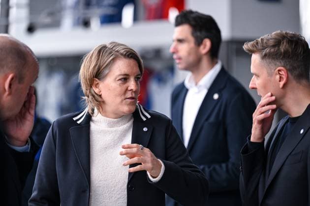 15.11.2025, Fussball, Testspiel, Saison 2025 2026, Mitgliederversammlung 2025 FC Schalke 04, Vorstand Christina Rühl-Hamers (FC Schalke 04), Kandidat Aufsichtsrat Johannes Struckmeier (FC Schalke 04) xRHR-FOTO YYx Copyright: KROEGER RHR-FOTOx RHR-FOTO YY