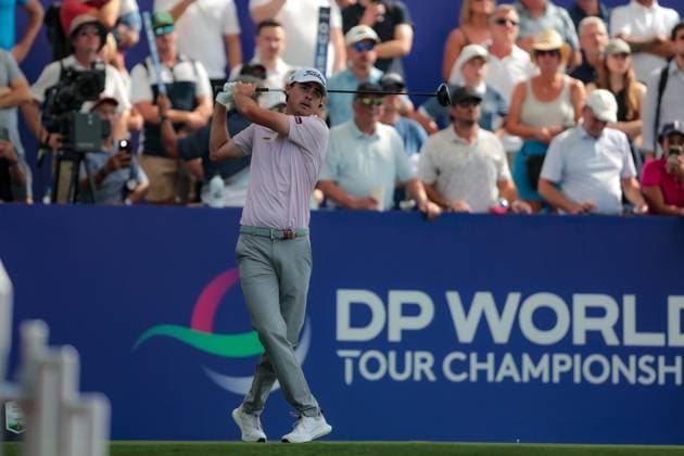 DUBAI, UNITED ARAB EMIRATES - 15.11.2025: Jacob Skov OLESEN (DEN) DP World Tour Championship Dubai at Jumeirah Golf Estates on November 15, 2025 in Dubai, United Arab Emirates.