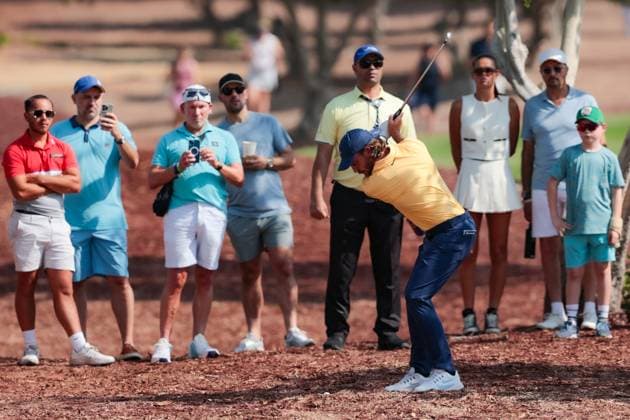 DUBAI, UNITED ARAB EMIRATES - 15.11.2025: Tommy FLEETWOOD (ENG) DP World Tour Championship Dubai at Jumeirah Golf Estates on November 15, 2025 in Dubai, United Arab Emirates.