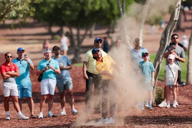DUBAI, UNITED ARAB EMIRATES - 15.11.2025: Tommy FLEETWOOD (ENG) DP World Tour Championship Dubai at Jumeirah Golf Estates on November 15, 2025 in Dubai, United Arab Emirates.