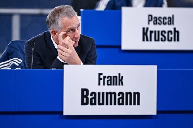 15.11.2025, Fussball, Testspiel, Saison 2025 2026, Mitgliederversammlung 2025 FC Schalke 04, Sportvorstand Frank Baumann (FC Schalke 04) xRHR-FOTO YYx Copyright: KROEGER RHR-FOTOx RHR-FOTO YY