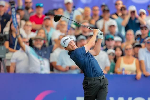 DUBAI, UNITED ARAB EMIRATES - 15.11.2025: Daniel HILLIER (NZL) DP World Tour Championship Dubai at Jumeirah Golf Estates on November 15, 2025 in Dubai, United Arab Emirates.