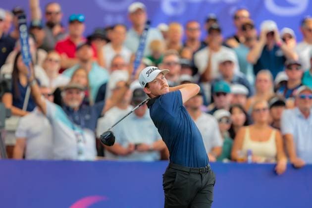 DUBAI, UNITED ARAB EMIRATES - 15.11.2025: Daniel HILLIER (NZL) DP World Tour Championship Dubai at Jumeirah Golf Estates on November 15, 2025 in Dubai, United Arab Emirates.
