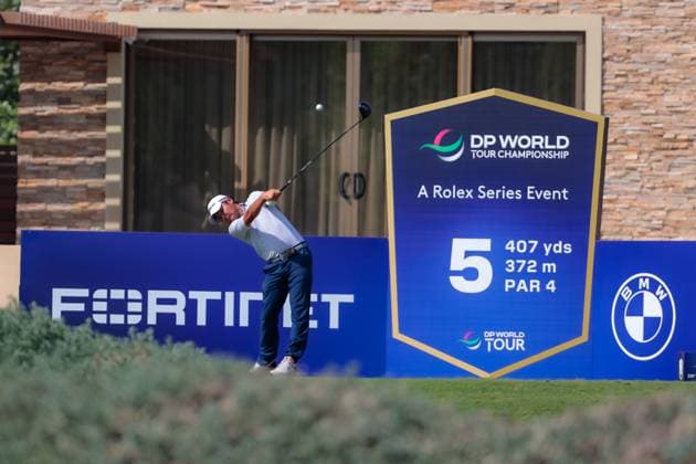 DUBAI, UNITED ARAB EMIRATES - 15.11.2025: Kazuma KOBORI (NZL) DP World Tour Championship Dubai at Jumeirah Golf Estates on November 15, 2025 in Dubai, United Arab Emirates.