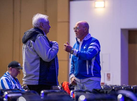 Fussball, Herren, Saison 2025 26, Hertha BSC, Ordentliche Mitgliederversammlung in der Messe Berlin, Peter Gayda (r.), 15.11. 2025,