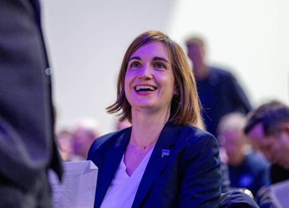 Fussball, Herren, Saison 2025 26, Hertha BSC, Ordentliche Mitgliederversammlung in der Messe Berlin, Vizepräsidentin Anne Noske (Hertha BSC), 15.11. 2025,