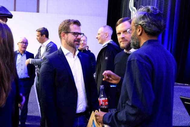 DEU, DFL, 2. FBL, Hertha BSC, Mitgliederversammlung, 15.11.2025, Messe Berlin, Berlin, DEU, DFL, 2. FBL, Hertha BSC, Mitgliederversammlung, im Bild Praesident Fabian Drescher (Hertha BSC Berlin) DFL - regulations prohibit any use of Photographs as image sequences and or quasi-video