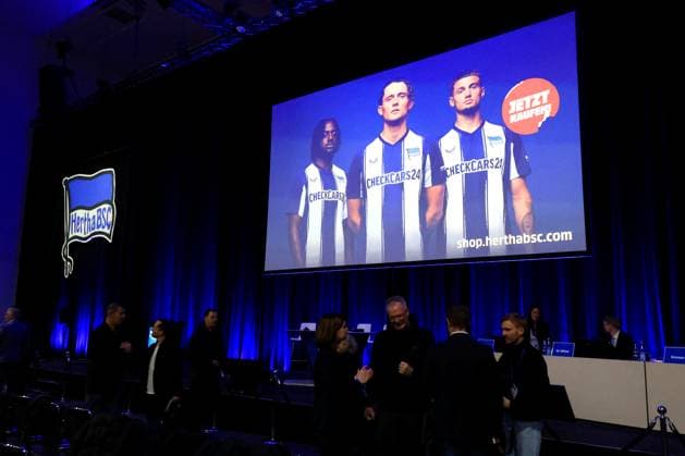 DEU, DFL, 2. FBL, Hertha BSC, Mitgliederversammlung, 15.11.2025, Messe Berlin, Berlin, DEU, DFL, 2. FBL, Hertha BSC, Mitgliederversammlung, im Bild Hertha-Spielerkreis DFL - regulations prohibit any use of Photographs as image sequences and or quasi-video