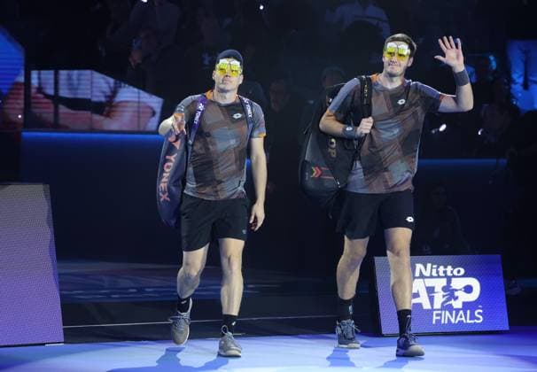 Tennis, ATP, Tennis Herren FINALS 2025 Harri Heliovaara (FIN), Henry Patten (GBR), Turin, Italy, November 15, 2025. Photo Felice Calabro  Copyright: xFelicexCalabro x xipa-agency.netx xFELICExCALABRO x IPA_Agency_IPA67978361