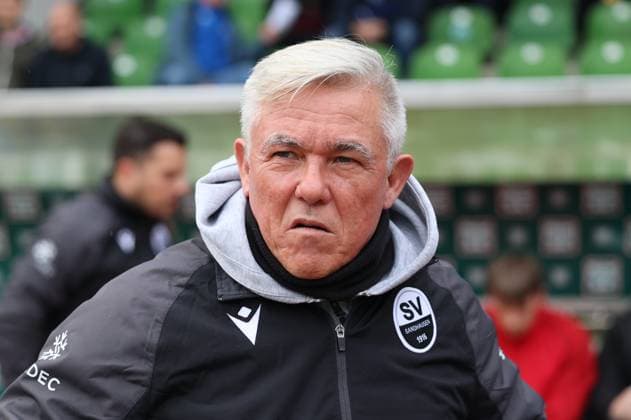 15.11.2025, Fussball, Herren, Regionalliga Südwest, Saison 2025 2026, FC 08 Homburg - SV Sandhausen, Trainer Olaf Janßen (SV Sandhausen) Homburg Waldstadion Saarland Deutschland (DEU) Copyright: xSebastianxBachx