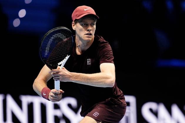 United StatesÕ Ben Shelton during the singles tennis match of the ATP, Tennis Herren World Tour Finals against Australia s Alex de Minaur at the Inalpi Arena in Turin, Italy - Thursday, Nov. 13, 2025. -  Copyright: xMarcoxAlpozzi LaPressex