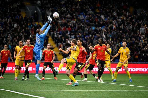 Kazakhstan v Belgium - FIFA World Cup, WM, Weltmeisterschaft, Fussball 2026 UEFA Qualifiers NUR-SULTAN, KAZAKHSTAN - NOVEMBER 15 : Sels Matz goalkeeper of Belgium during the FIFA World Cup 2026 UEFA European Qualifiers group J match between Kazakhstan and Belgium on November 15, 2025 in Nur-Sultan, Kazakhstan, 15 11 2025 Nur-Sultan Kazakhstan  Copyright: xJanxDexMeuleneirx