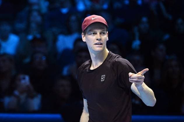 Foto IPP Massimo Rana Torino 15-11-2025 Tennis ATP, Tennis Herren Finals 2025 nella foto jannik sinner Italy Photo Press - World Copyright italy ITALY  Copyright: xR4924_italyphotopressx