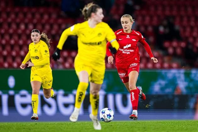 251115 Lauren Alison Davidson of Brann during the Toppserien football match between Brann and Bodo Glimt on November 15, 2025 in Bergen. Photo: Marius Simensen BILDBYRAN Cop 238 bbeng bodo glimt brann dam football fotball fotboll tfk toppserien Copyright: MARIUSxSIMENSEN BB251115BB656