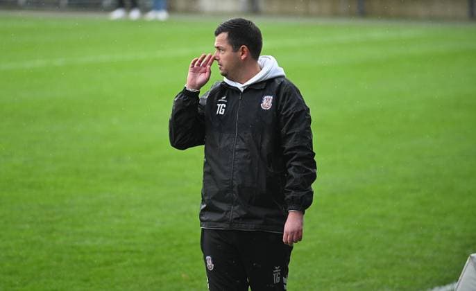 15.11.2025 xphx Frankfurt am Main, PSD Bank Arena Regionalliga Südwest Saison 2025 2026 FSV Frankfurt - SG Barockstadt Fulda-Lehnerz Trainer FSV Frankfurt Tim Görner
