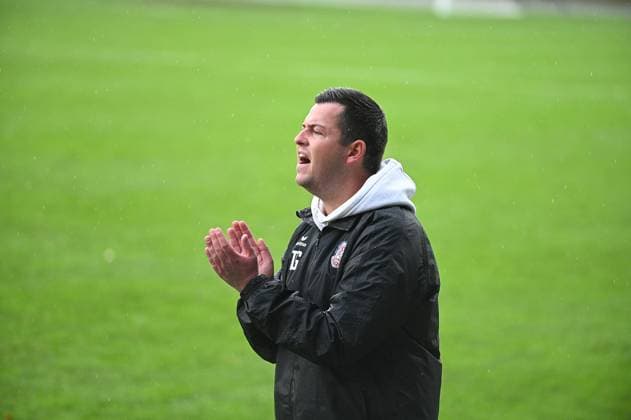 15.11.2025 xphx Frankfurt am Main, PSD Bank Arena Regionalliga Südwest Saison 2025 2026 FSV Frankfurt - SG Barockstadt Fulda-Lehnerz Trainer FSV Frankfurt Tim Görner