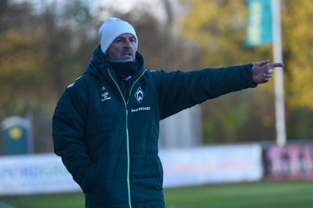 Fußball I Herren I Saison 2025-2026 I Regionalliga Nord I 19. Spieltag I SC Weiche Flensburg 08 - SV Werder Bremen II 15.11.2025 Christian Brand (Trainer, Werder Bremen II) Copyright: xLobeca JanxKirschnerx