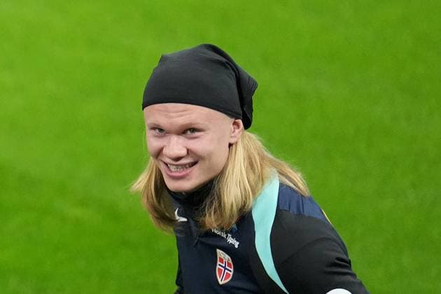 Norway Õs Erling Haaland during the training session the day before the match between Italy and Norway at the San Siro stadium , Milan , north Italy - Saturday , November 15 , 2025. - Soccer .  Copyright: xSpada LaPressex