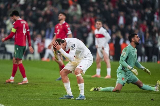 Turkiye v Bulgaria - 2026 FIFA World Cup, WM, Weltmeisterschaft, Fussball UEFA Qualifiers BURSA, TURKIYE - NOVEMBER 15: Kenan Yildiz of Turkiye reacts after missing an opportunity during the 2026 FIFA World Cup UEFA Qualifiers Group E football match between Turkiye and Bulgaria at Ataturk Sports Complex Matli Stadium in Bursa, Turkiye, on November 15, 2025. Arife Karakum Anadolu Bursa Turkey. Editorial use only. Please get in touch for any other usage.  Copyright: x2025xAnadoluxArifexKarakumx