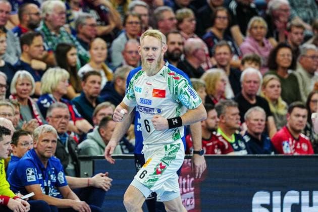 Matthias Musche (SC Magdeburg, 06) GER, SG Flensburg-Handewitt vs. SC Magdeburg, Handball, Bundesliga, Spieltag 12, Saison 2026 2026, 15.11.2025 GER, SG Flensburg-Handewitt vs. SC Magdeburg, Handball, Bundesliga, Spieltag 12, Saison 2026 2026, 15.11.2025 Flensburg Copyright: xEibner-Pressefoto MarcelxvonxFehrnx EP_MFN