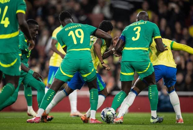 Brazil x Senegal Rodrygo in action during game against Senegal at Emirates stadium in London, UK, today November 15, 2024. Copyright: xx 0L3A1301