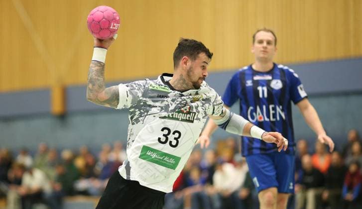 Handball, Saison 2025 2026, 3. Liga, Staffel Nord-Ost, HG Hamburg-Barmbek - SV 04 Plauen-Oberlosa. Roman Becvar (Plauen). Barmbek Hamburg