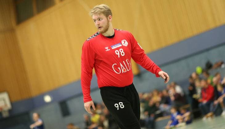Handball, Saison 2025 2026, 3. Liga, Staffel Nord-Ost, HG Hamburg-Barmbek - SV 04 Plauen-Oberlosa. Henri Wommelsdorf (HG). Barmbek Hamburg