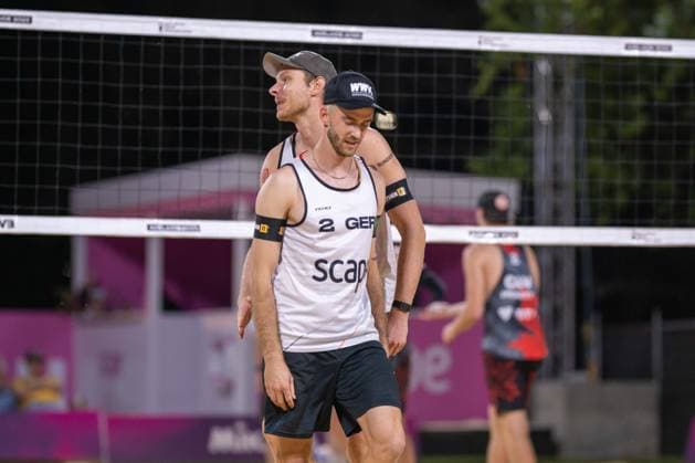 RECORD DATE NOT STATED Beach volleyball, Beachvolleyball World Championships Adelaide, Australia 15.11.2025 ADELAIDE, AUSTRALIA - NOVEMBER 15: Clemens Wickler (Player 2, GER), Nils Ehlers (Player 1 during the Beach Volleyball World Championships at Adelaide on November 15, 2025 in Adelaide, Australia. Copyright: xBEAUTIFULxSPORTS PeterxWeberx