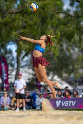 RECORD DATE NOT STATED Beach volleyball, Beachvolleyball World Championships Adelaide, Australia 15.11.2025 ADELAIDE, AUSTRALIA - NOVEMBER 15: Clémence Vieira (Player 1, FRA) during the Beach Volleyball World Championships at Adelaide on November 15, 2025 in Adelaide, Australia. Copyright: xBEAUTIFULxSPORTS PeterxWeberx