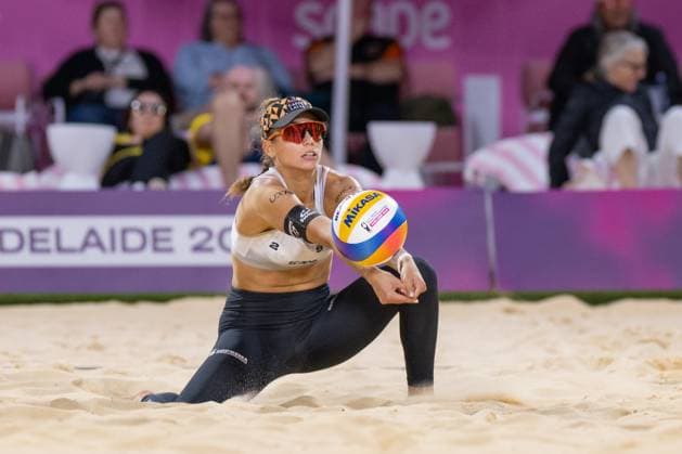 RECORD DATE NOT STATED Beach volleyball, Beachvolleyball World Championships Adelaide, Australia 15.11.2025 ADELAIDE, AUSTRALIA - NOVEMBER 15: Leona Kernen (Player 2, SUI) during the Beach Volleyball World Championships at Adelaide on November 15, 2025 in Adelaide, Australia. Copyright: xBEAUTIFULxSPORTS PeterxWeberx