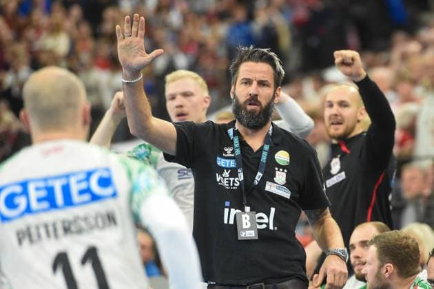 Handball I Herren I Saison 2025-2026 I Bundesliga I 12. Spieltag I SG Flensburg-Handewitt - SC Magdeburg I 15.11.2025 Bennet Wiegert (Trainer, SC Magdeburg) Copyright: xLobeca JanxKirschnerx
