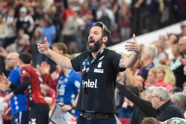 Handball I Herren I Saison 2025-2026 I Bundesliga I 12. Spieltag I SG Flensburg-Handewitt - SC Magdeburg I 15.11.2025 Bennet Wiegert (Trainer, SC Magdeburg) Copyright: xLobeca JanxKirschnerx