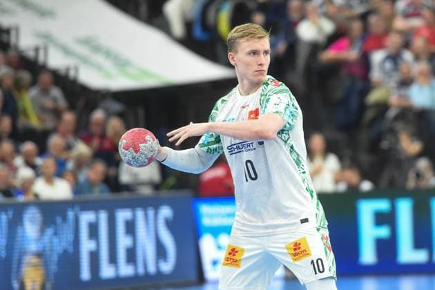 Handball I Herren I Saison 2025-2026 I Bundesliga I 12. Spieltag I SG Flensburg-Handewitt - SC Magdeburg I 15.11.2025 Gisli Thorgeir Kristjansson (10, SC Magdeburg) Copyright: xLobeca JanxKirschnerx