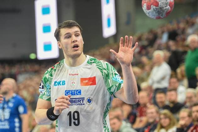 Handball I Herren I Saison 2025-2026 I Bundesliga I 12. Spieltag I SG Flensburg-Handewitt - SC Magdeburg I 15.11.2025 Elvar Örn Jonsson (19, SC Magdeburg) Copyright: xLobeca JanxKirschnerx