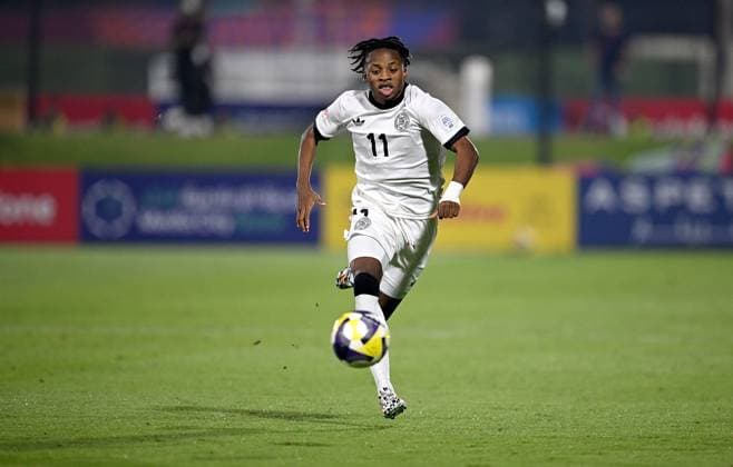 Fussball, Junioren U 17 WM 2025 Doha Katar Sechzehntelfinal 15.11.2025 Spiel 83 Deutschland - Burkina Faso Wisdom Mike (Deutschland)