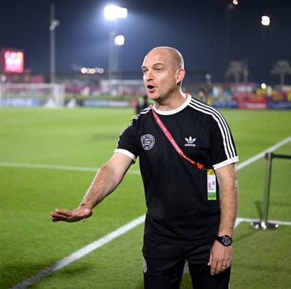 Fussball, Junioren U 17 WM 2025 Doha Katar Sechzehntelfinal 15.11.2025 Spiel 83 Deutschland - Burkina Faso Trainer Marc - Patrick Meister (Deutschland)