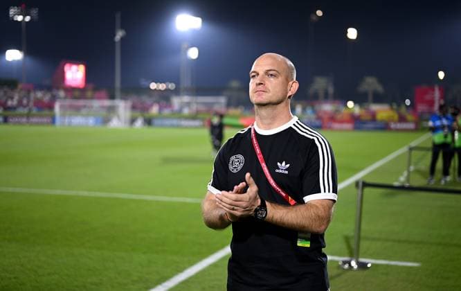 Fussball, Junioren U 17 WM 2025 Doha Katar Sechzehntelfinal 15.11.2025 Spiel 83 Deutschland - Burkina Faso Trainer Marc - Patrick Meister (Deutschland)