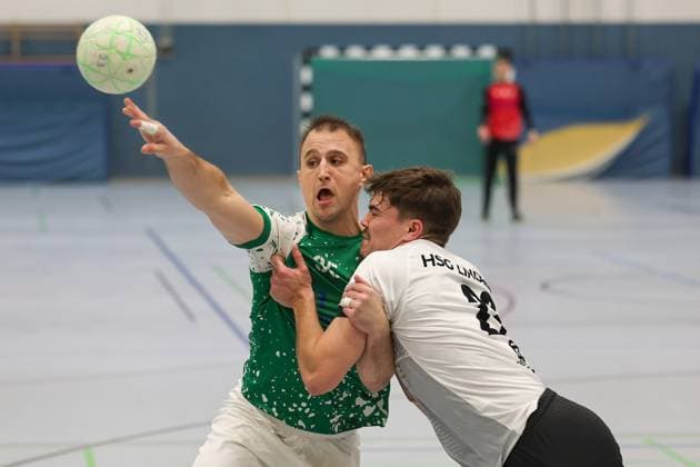 Handball - OL Hessen - HSG Goldstein Schwanheim - HSG Linden - 15.11.25, Jankovic, Nikola (Goldstein), Höhn, Jakob (Linden), -