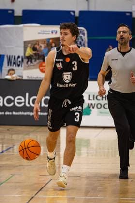 15.11.2025, xovx, Basketball Regionalliga Südwest, Lich Basketball - MTV Stuttgart Hanno Kotulla (Lich Basketball), Freisteller Lich Sporthalle Dietrich-Bonhoeffer-S Hessen Deutschland (DE)
