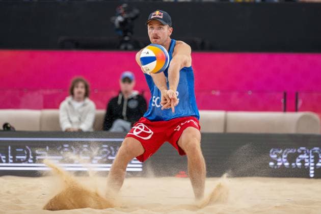 RECORD DATE NOT STATED Beach volleyball, Beachvolleyball World Championships Adelaide, Australia 16.11.2025 ADELAIDE, AUSTRALIA - NOVEMBER 16: Christian Sandlie Sørum (Player 2, NOR) during the Beach Volleyball World Championships at Adelaide on November 16, 2025 in Adelaide, Australia. Copyright: xBEAUTIFULxSPORTS PeterxWeberx