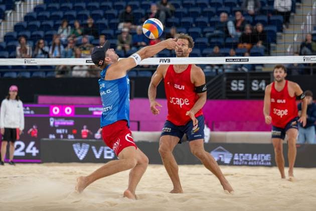 RECORD DATE NOT STATED Beach volleyball, Beachvolleyball World Championships Adelaide, Australia 16.11.2025 ADELAIDE, AUSTRALIA - NOVEMBER 16: Christian Sandlie Sørum (Player 2, NOR) during the Beach Volleyball World Championships at Adelaide on November 16, 2025 in Adelaide, Australia. Copyright: xBEAUTIFULxSPORTS PeterxWeberx