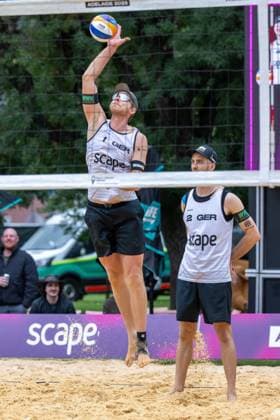 RECORD DATE NOT STATED Beach volleyball, Beachvolleyball World Championships Adelaide, Australia 16.11.2025 ADELAIDE, AUSTRALIA - NOVEMBER 16: Nils Ehlers (Player 1 GER), Clemens Wickler (Player 2 GER) during the Beach Volleyball World Championships at Adelaide on November 16, 2025 in Adelaide, Australia. Copyright: xBEAUTIFULxSPORTS PeterxWeberx
