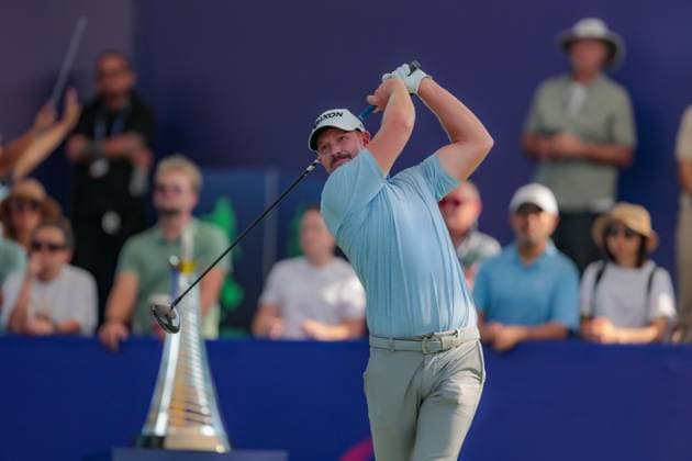 DUBAI, UNITED ARAB EMIRATES - 16.11.2025: Jacques KRUYSWIJK (RSA) DP World Tour Championship Dubai at Jumeirah Golf Estates on November 16, 2025 in Dubai, United Arab Emirates.